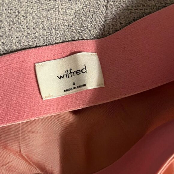 Aritzia Wilfred midi slip skirt bright pink - Picture 5 of 6